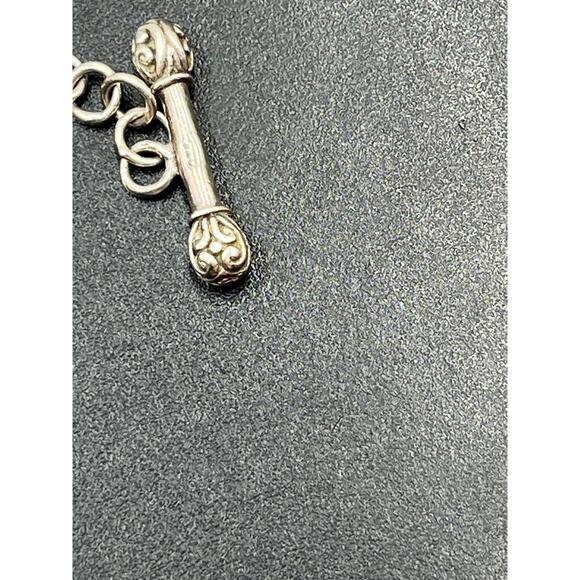 Sterling Silver Natural Pearl and Opal Gemstone Toggle Bracelet 7"
19.7g - Picture 11 of 13